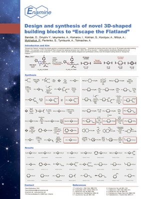 Design and synthesis of novel 3D-shaped building blocks to “Escape the Flatland”