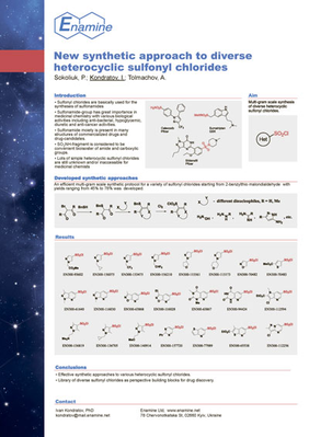 New synthetic approach to diverse heterocyclic sulfonyl chlorides